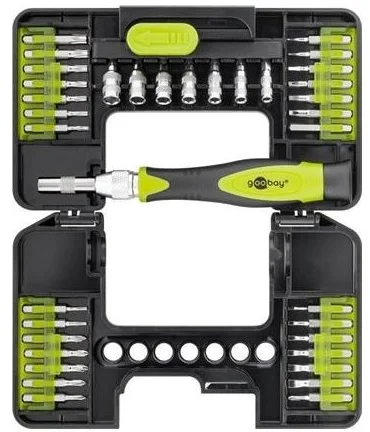 goobay Sada skrutkovačov a 36 presných bitov v krabici