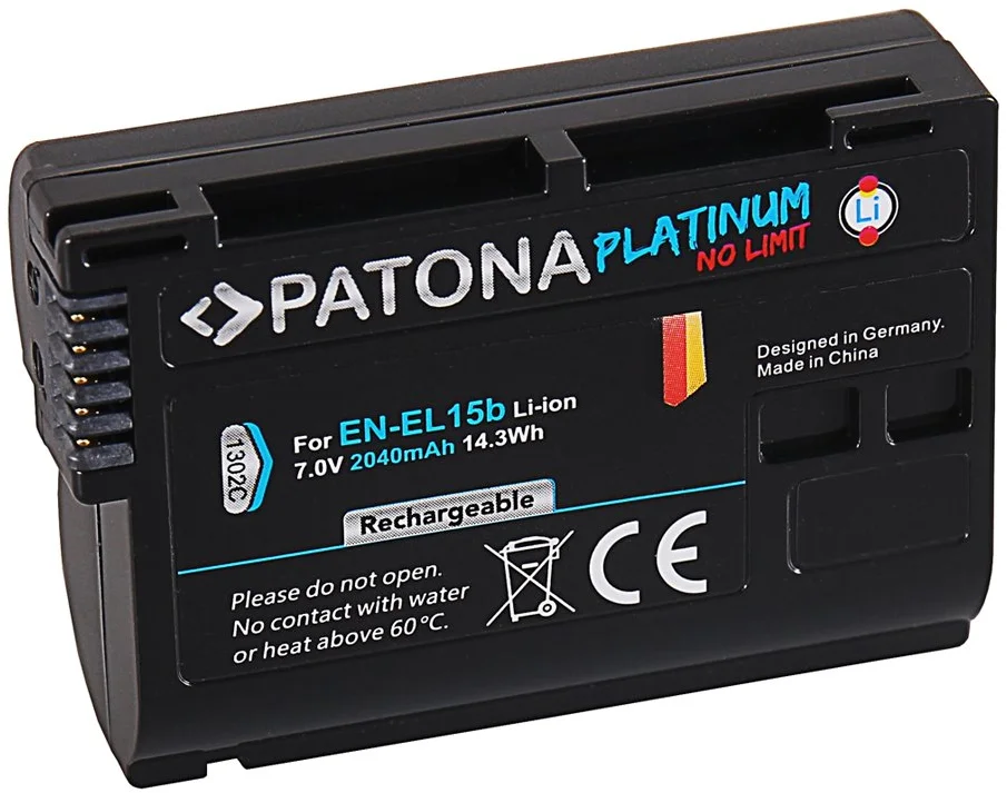 Patón PT1302 - Nikon EN-EL15B 2040mAh Li-Ion Platinum