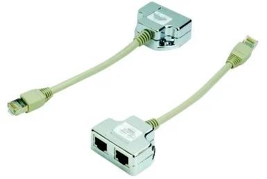 DATACOM "Y" adaptér STP CAT5E PC / PC TEL