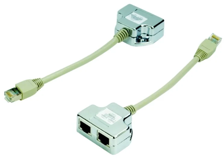 DATACOM "Y" adaptér STP CAT5E PC / TEL TEL
