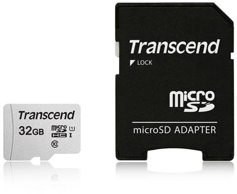 Transcend microSDHC 300S 32GB UHS-I + adaptér TS32GUSD300S-A