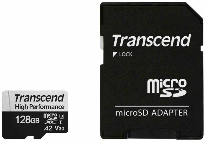 Transcend microSDXC 330S 128GB + adaptér TS128GUSD330S