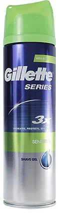 Gél na holenie Gillette Series Sensitive, 200 ml