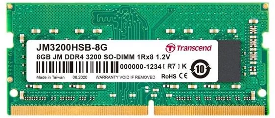 Transcend JetRam 8GB DDR4 SO-DIMM 3200MHz CL22 JM3200HSB-8G