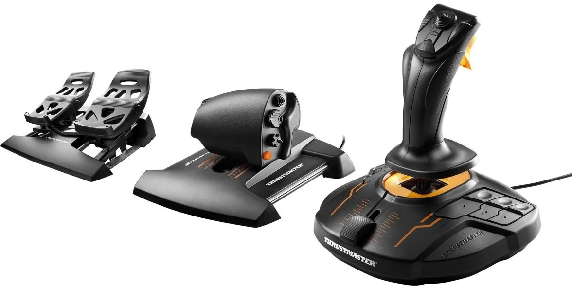 Thrustmaster Joystick T16000M FLIGHT PACK + plynový pedál + pedálová sada, pre PC 2960782