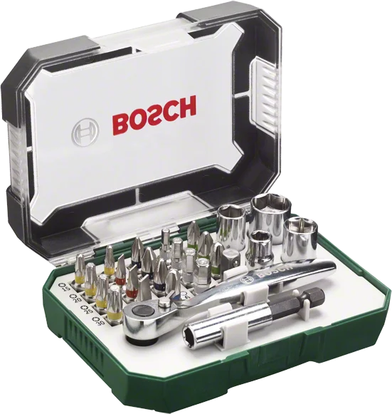 26-dielna sada skrutkovacích bitov a kľúčov Bosch (2.607.017.322)