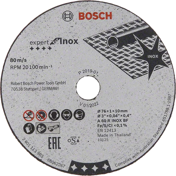 Bosch Expert pre Inox 5 ks × 76 × 1 × 10 mm (2.608.601.520)