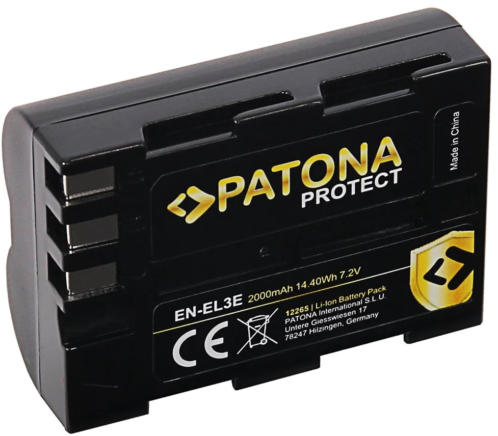 PATONA batéria pre Nikon EN-EL3e 2000mAh Li-Ion Protect