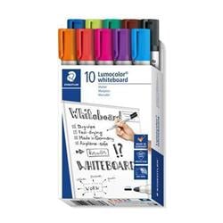 STAEDTLER Popisovače na biele tabule "Lumocolor 351", 10 farieb, 2 mm, okrúhly hrot 351 B10