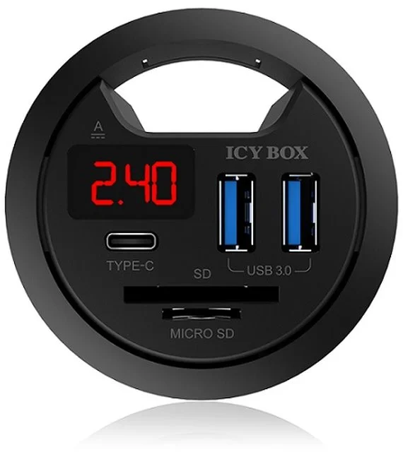 ICY BOX IB-Hub1404 Stolový rozbočovač