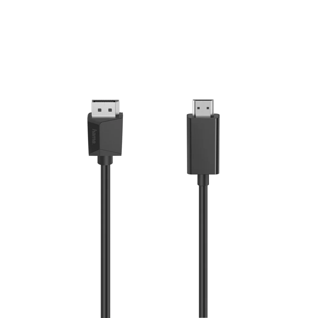 Kábel Hama DisplayPort - HDMI, 1,5 m, UHD/4K