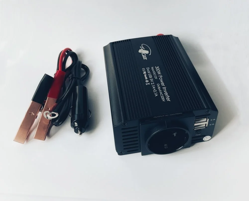 Menič napätia Eurocase DC/AC, 12V/230V, 300W, USB