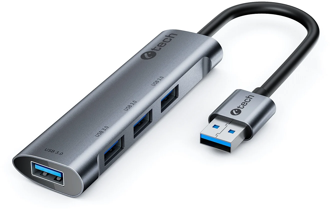 C-tech UHB-U3-AL, 4x USB 3.2 Gen 1