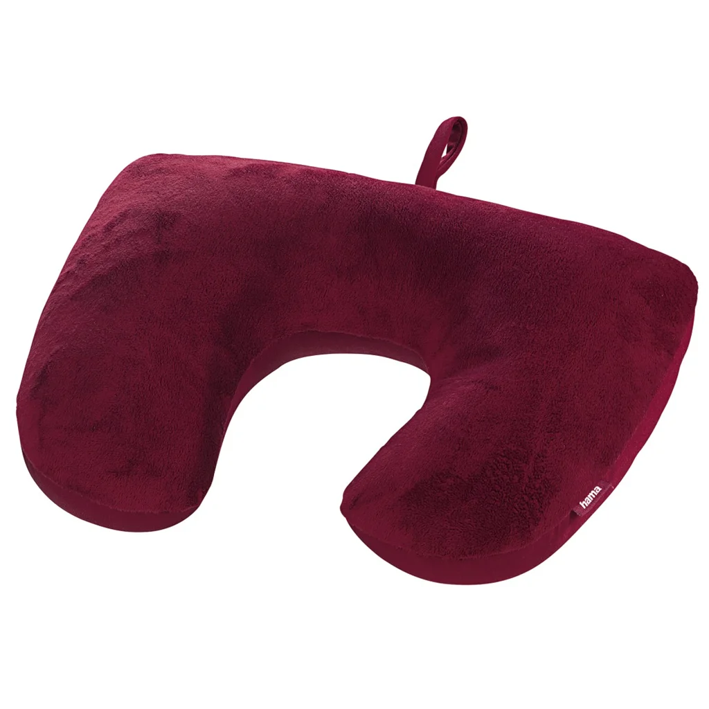 Cestovný vankúš Hama 2v1, bordová