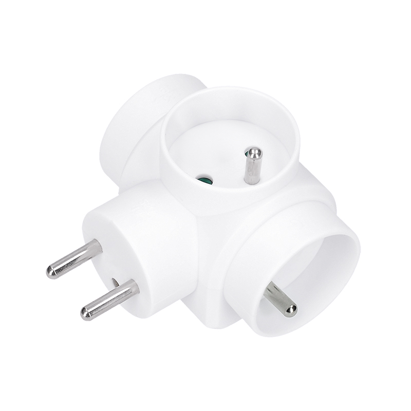 Solight rozbočovač, 3x 10A, biely