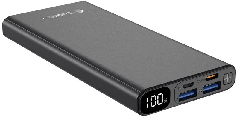 GoGEN 10000 mAh, PB100008, powerbank, čierna