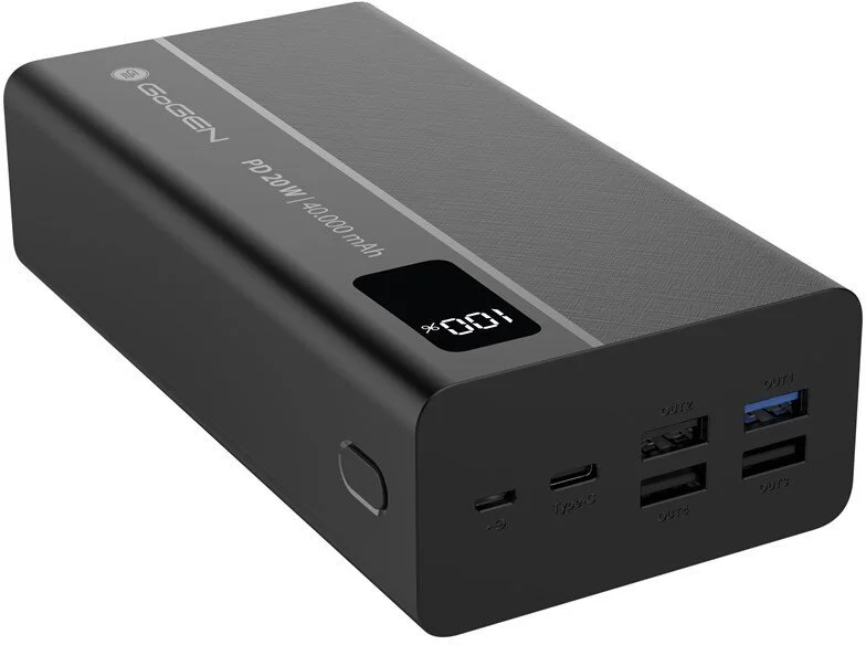 GoGEN 40000 mAh, PB400001, powerbank, čierna