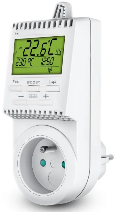 Programovateľná zásuvka ELEKTROBOCK s teplotným spínačom TS30