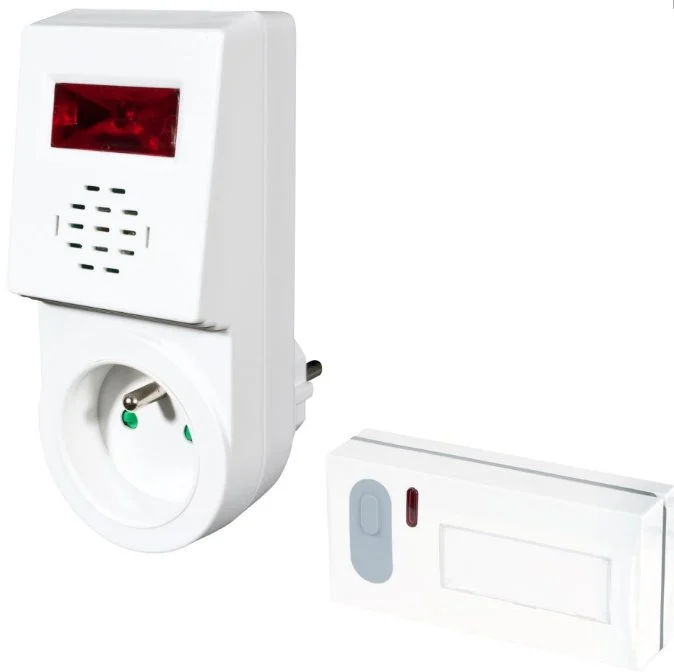 ELEKTROBOCK bezdrôtový zvonček so spínacou zásuvkou 230V AC BZ3-1S