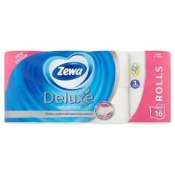 ZEWA Toaletný papier, 3-vrstvový, 16 roliek, "Deluxe", biely