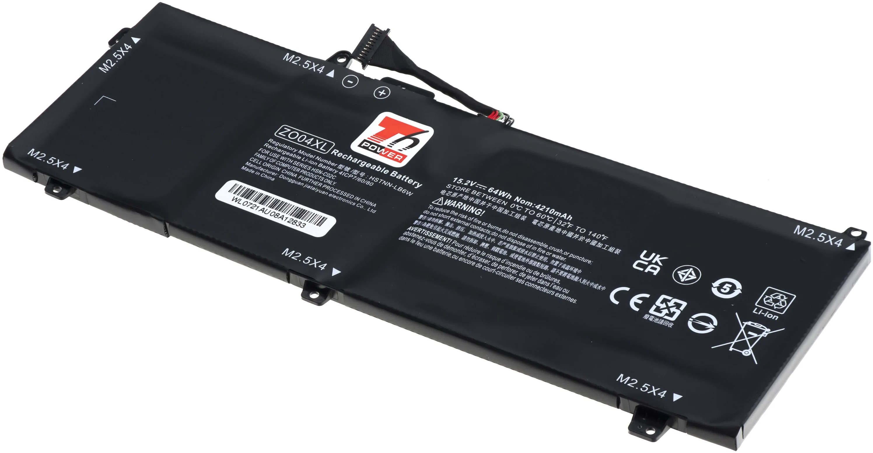 T6 Napájanie HP ZBook Studio G3, ZBook Studio G4, 4210mAh, 64Wh, 4 články, Li-pol