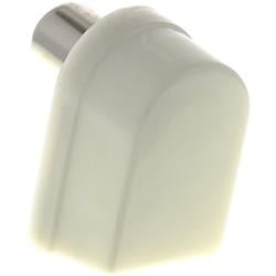 Sencor SAV 126-000 Koaxiálny konektor, kolmý, biely plast - nikel