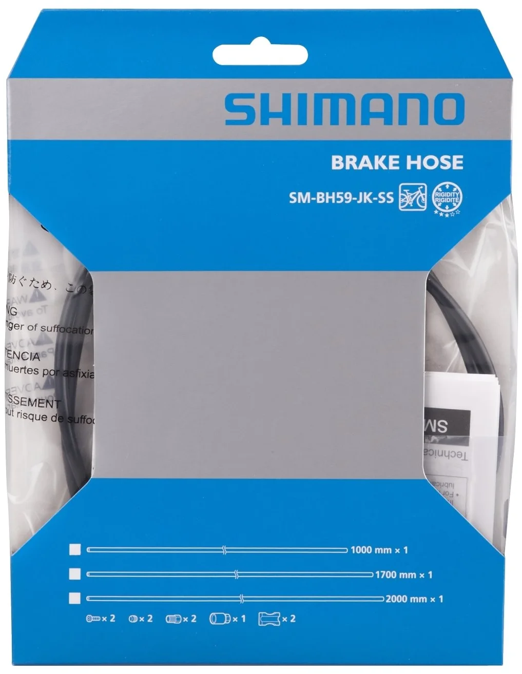 Brzdová hadica SHIMANO SM-BH59-JK 1700 mm sada pre kotúčové brzdy, čierna