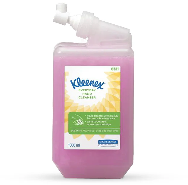 Tekuté mydlo KLEENEX, ružové, kartón = 6 x 1l fľaša