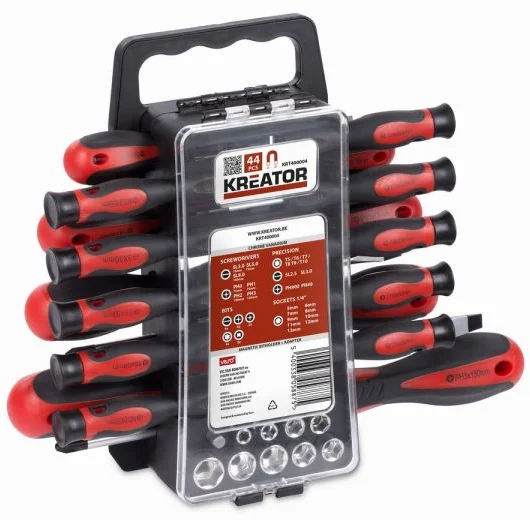 Kreator KRT400004 - Sada skrutkovačov a bitov 44ks