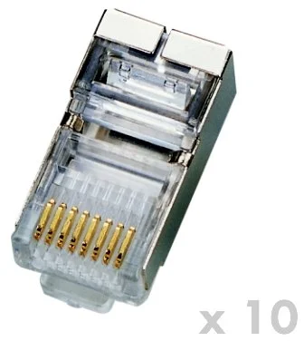 DATACOM Zástrčka STP CAT5E 8p8c- kábel RJ45 (10ks)