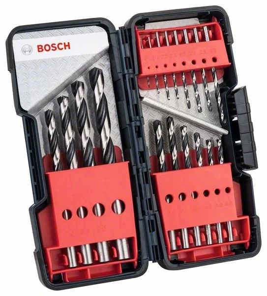 Súprava špirálových vrtákov Bosch HSS PointTeQ, ToughBox 1-10 mm, 18 kusov (2.608.577.350)