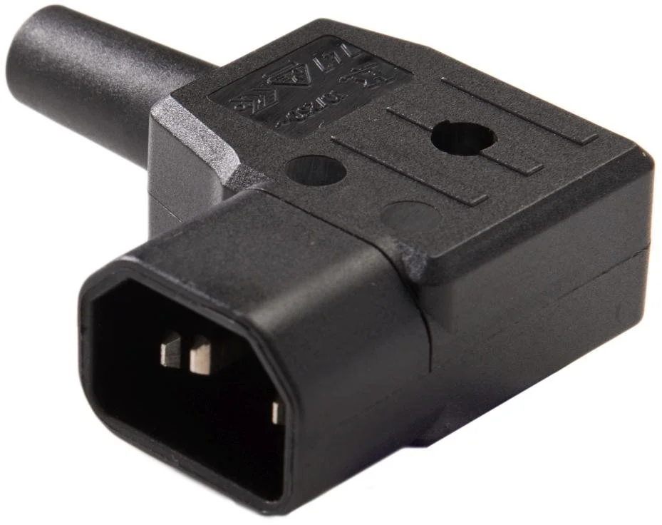 Sieťový konektor 230V/M zahnutý o 90 stupňov IEC C14
