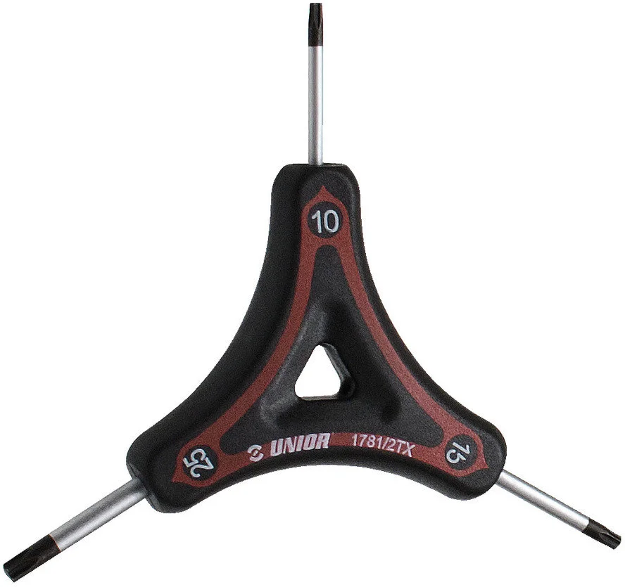 Trojramenný kľúč Unior TORX, 10 x 15 x 25