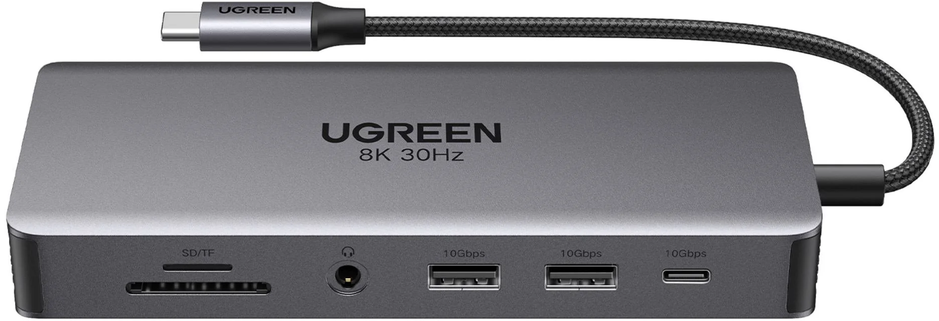 UGREEN 15965 Rozbočovač 11 v 1 USB-C (10 Gb/s USB 3.2, duálne HDMI)