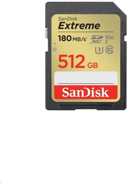 SanDisk SDXC Extreme 512GB UHS-I U3, V30