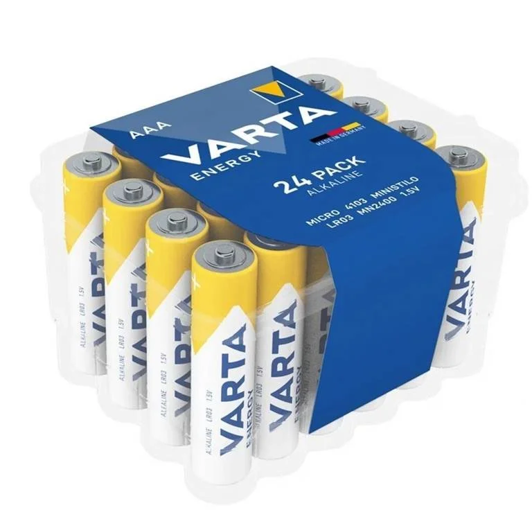 Varta LR03/24, alkalické batérie, typ AAA, 24 ks
