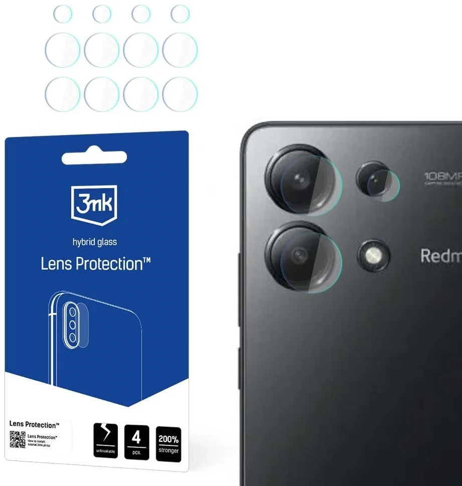 3mk ochrana objektívu fotoaparátu pre Redmi Note 13 4G