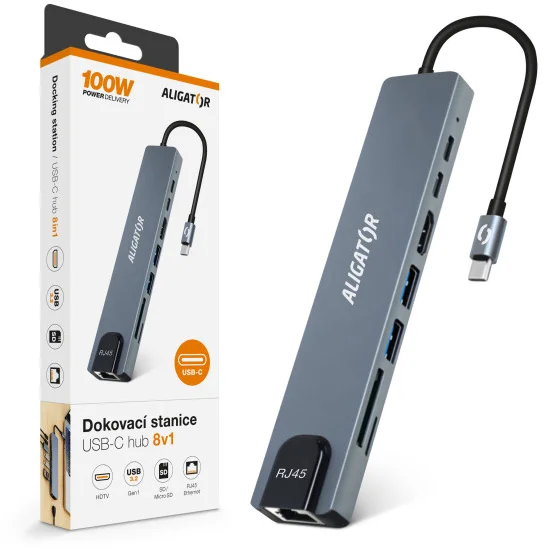 Aligator USB-C Hub 8v1