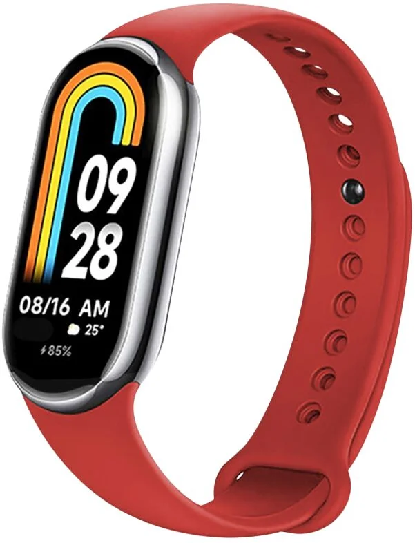 Silikónový remienok FIXED pre Xiaomi Mi Band 8/Smart Band 9, červený