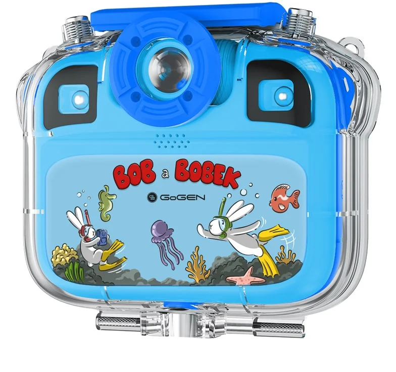 Fotoaparát GoGEN BOB A BOBEK AQUA FOTO, modrý