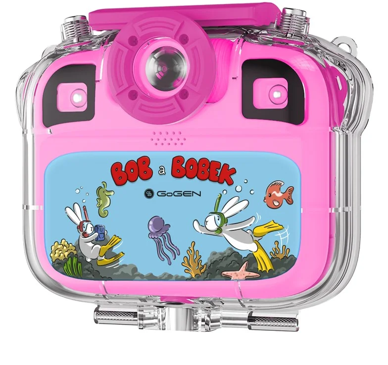 Fotoaparát GoGEN BOB A BOBEK AQUA FOTO, ružový