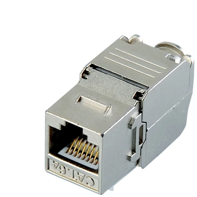 DATACOM Keystone RJ45 STP CAT6A samorezný SILVER
