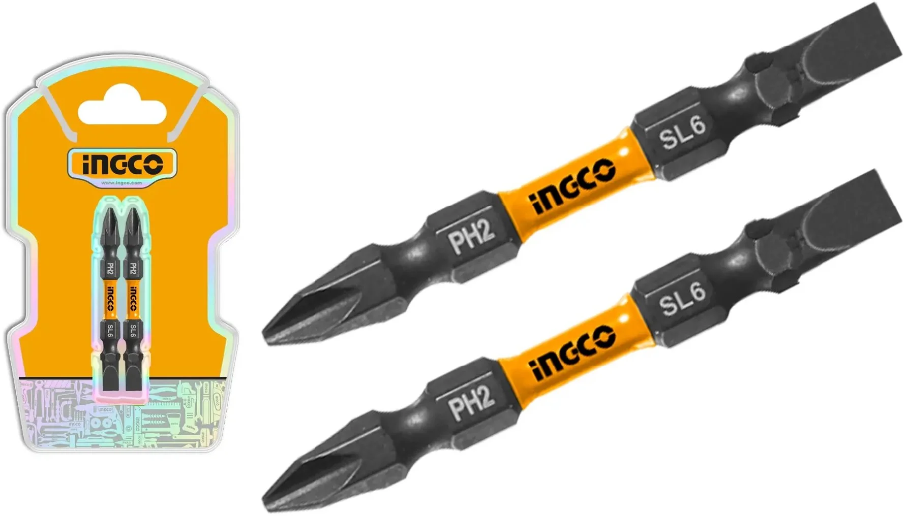 Ingco SDBIM72HL665 Sada bitov 2ks