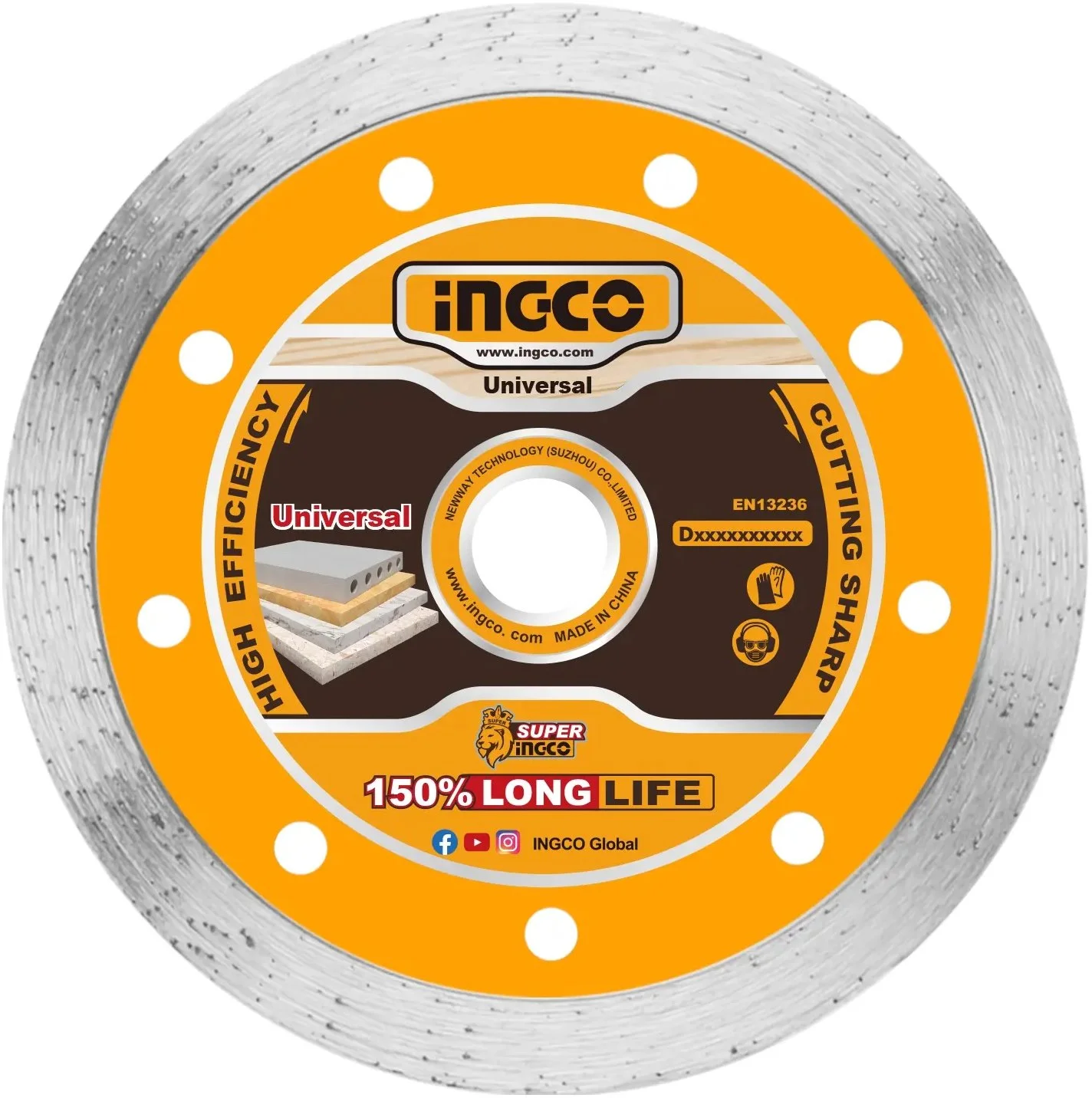 Ingco DMD021251 Diamantový rezný kotúč 125 mm