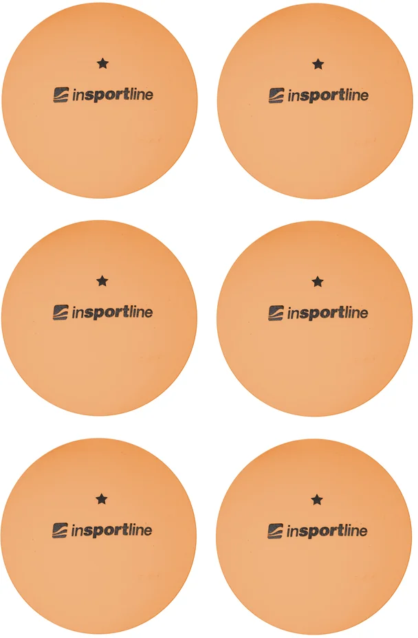 Pingpongové loptičky inSPORTline Elisenda S1 6ks - oranžová