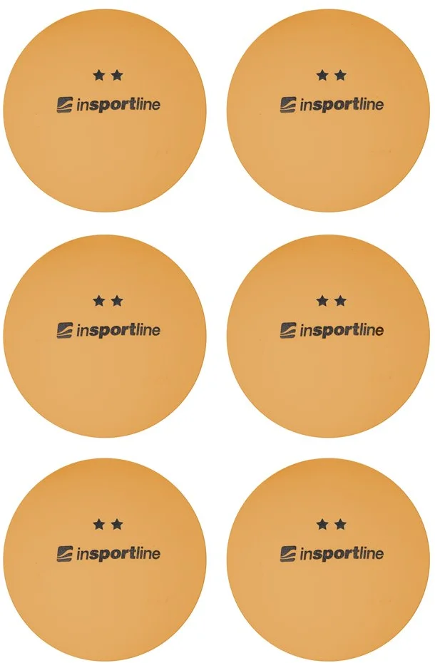 Pingpongové loptičky inSPORTline Elisenda S2 6ks - oranžová