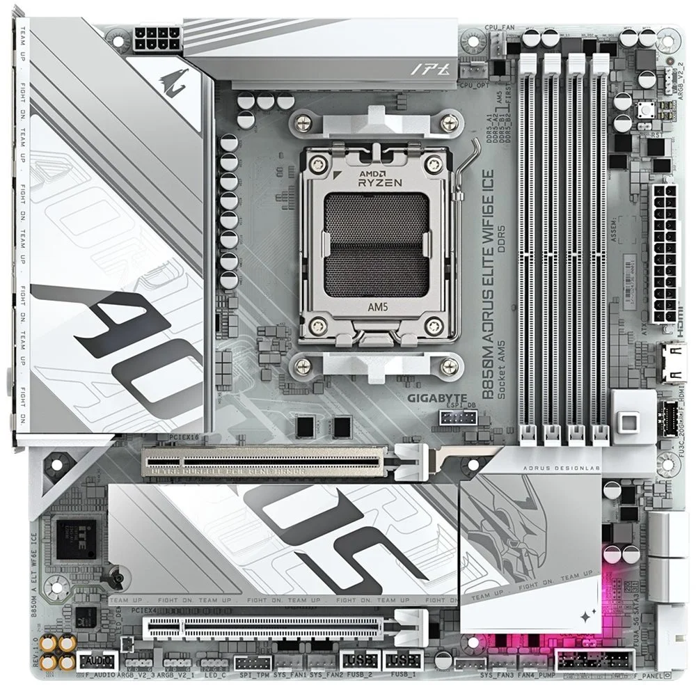 GIGABYTE B850M AORUS ELITE WIFI6E ICE