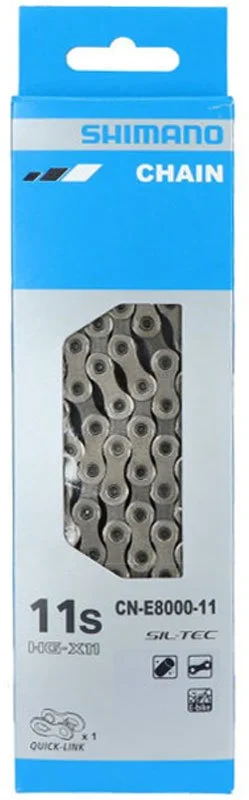 Reťaz SHIMANO MTB/Sil/E-bike CN-E8000 - 11 rýchlostí - 126 článkov + rýchlospojka