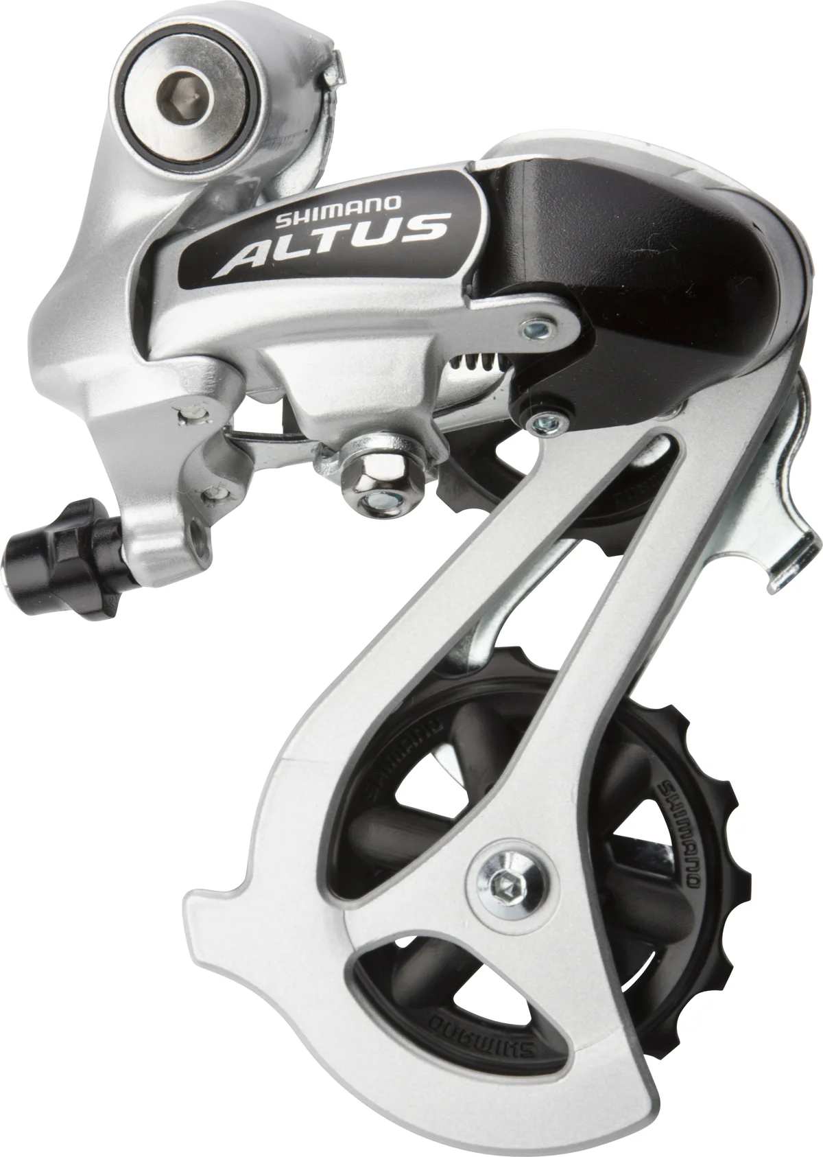 Radiaca páka SHIMANO ALTUS RD-M310 7/8 speed MTB priama montáž 43 z. min/max: 11/34 z strieborná