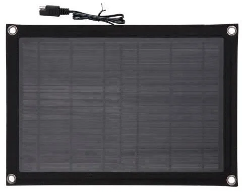 Technaxx Solárna nabíjačka autobatérií 12V, 10W panel, TX-209, čierna